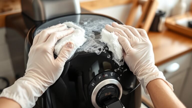 cleaning air fryer stains