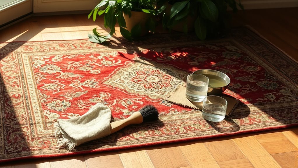 cleaning and restoring vintage rugs