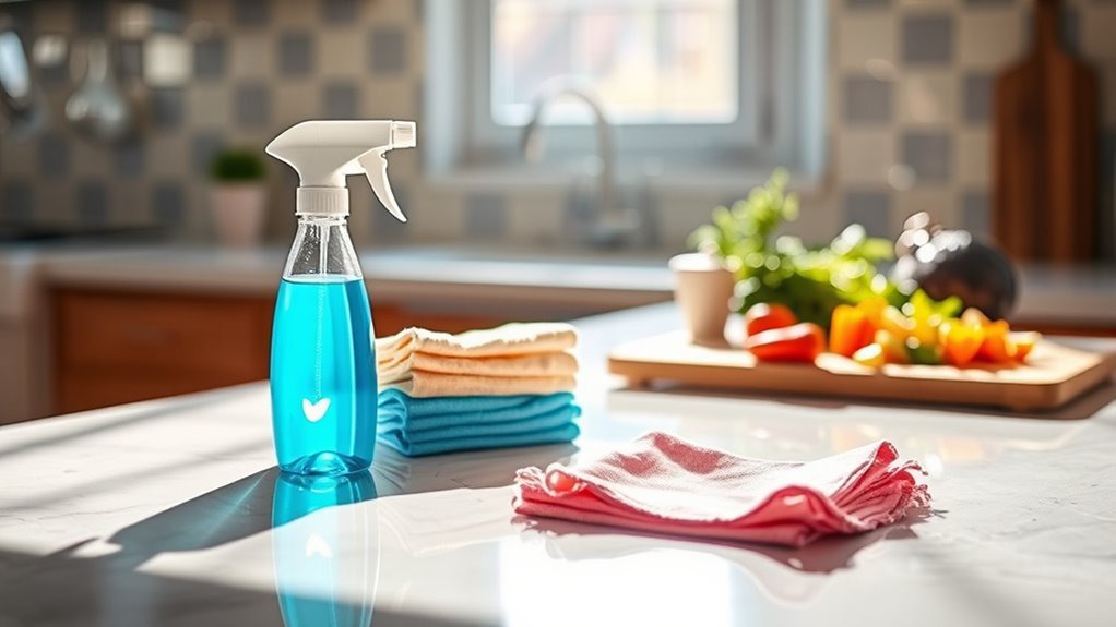 cleaning and sanitizing surfaces