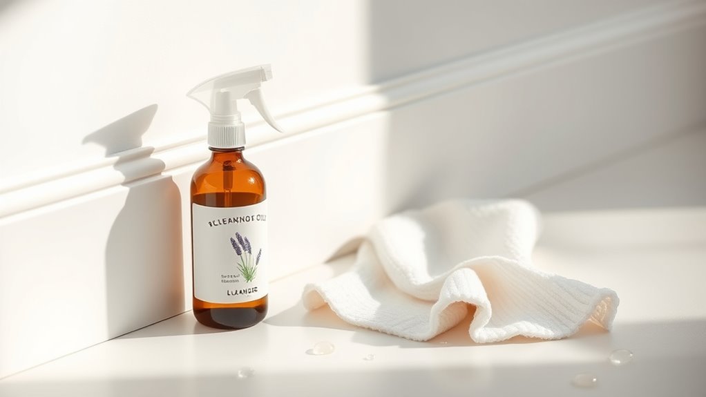 cleaning baseboards with oils