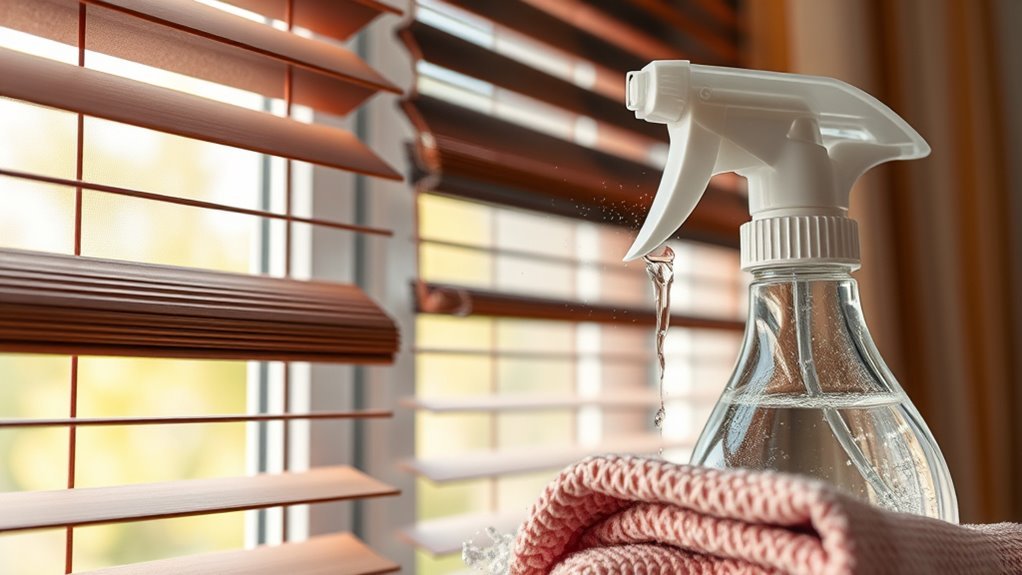 cleaning blinds and curtains