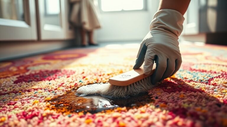 cleaning carpet kitchen stains