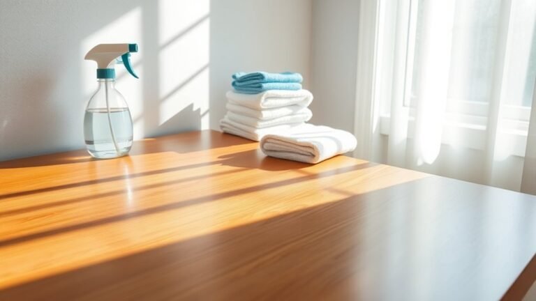 cleaning efficiency with desk