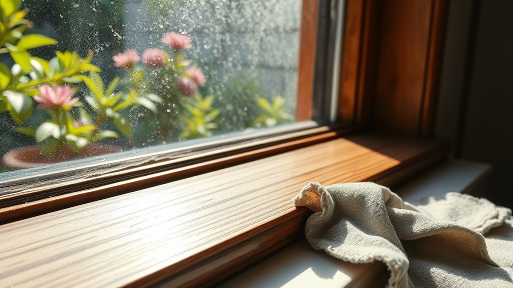 cleaning errors harming windowsills