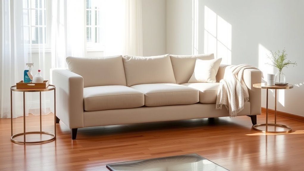 cleaning friendly bedroom sofa features