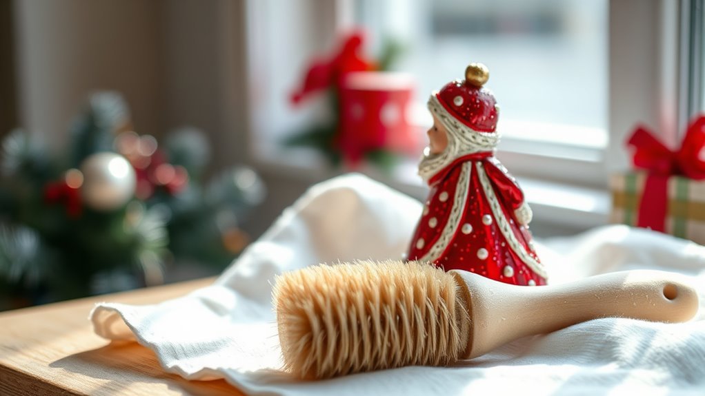 cleaning holiday figurines safely