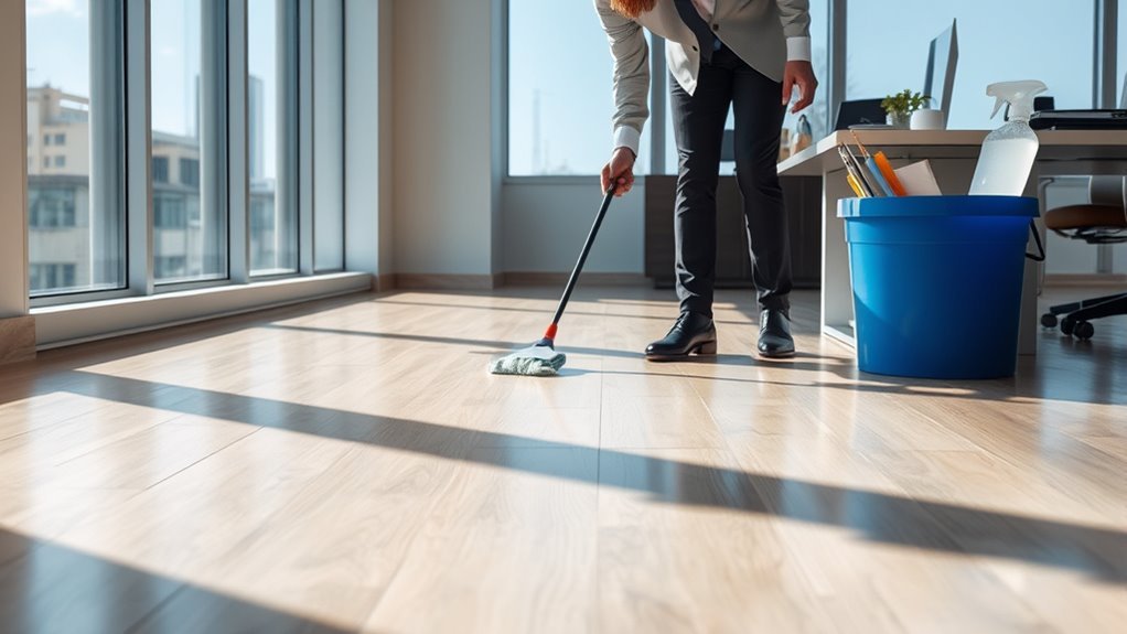 cleaning laminate office surfaces