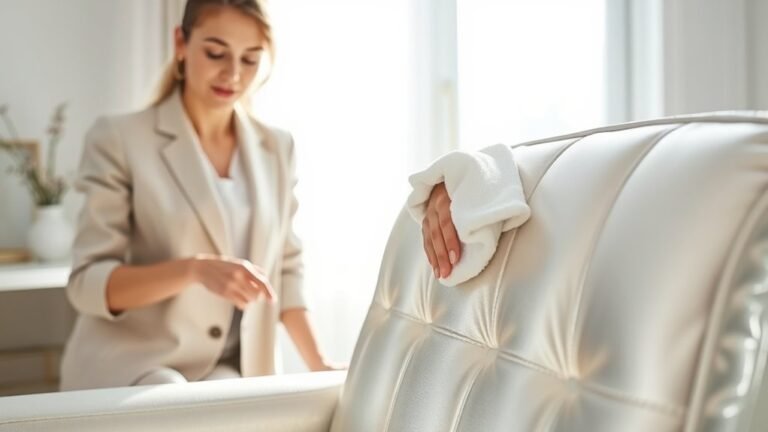 cleaning mirror upholstery effectively