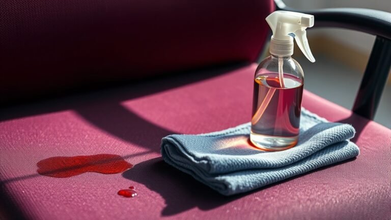 cleaning office chair stains