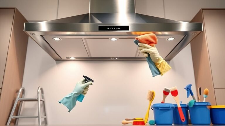 cleaning office range hoods