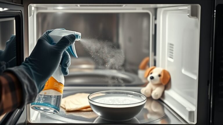 cleaning pet stains microwave