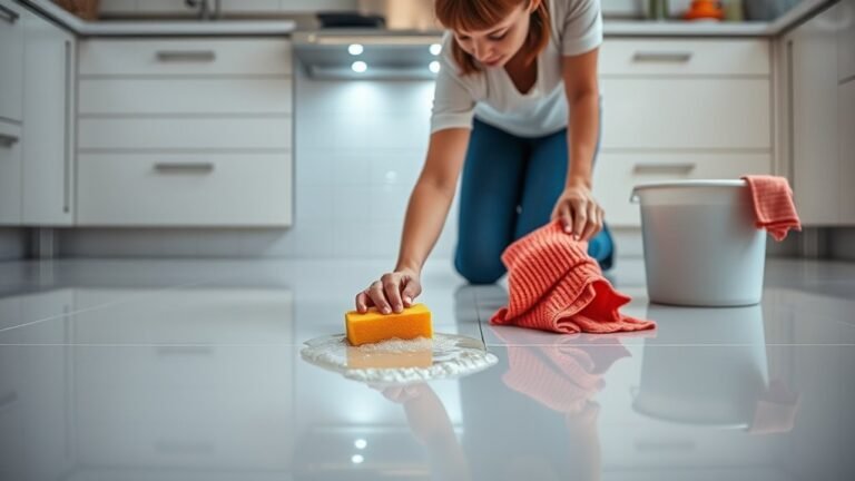 cleaning range hood floors