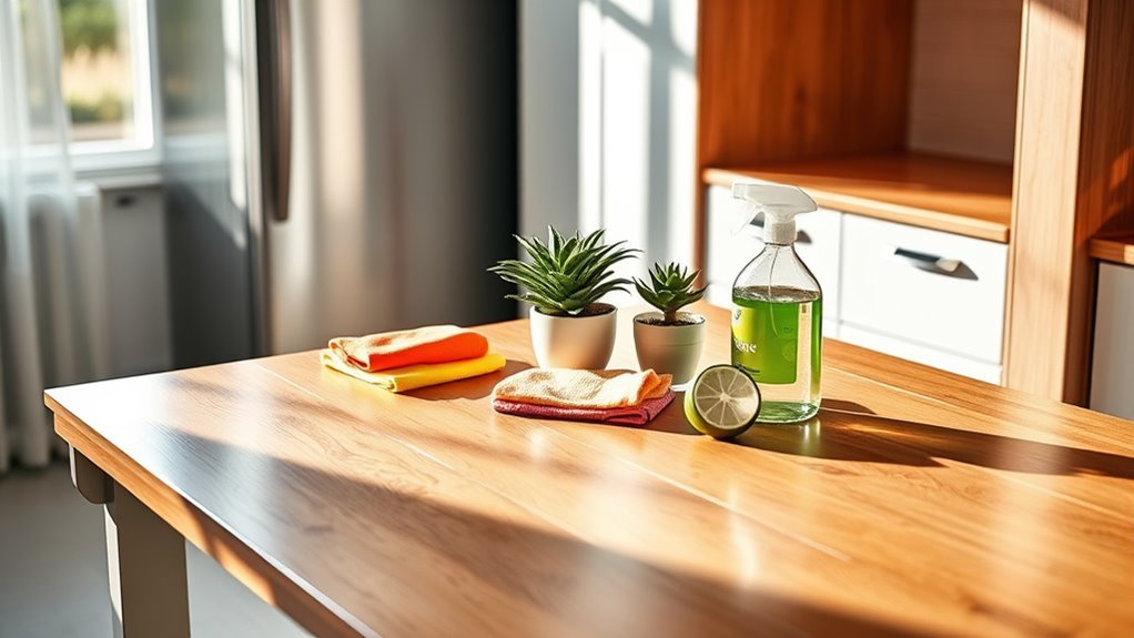 cleaning refrigerator desk solutions