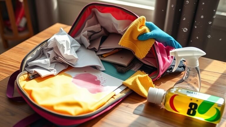 cleaning school bag mistakes
