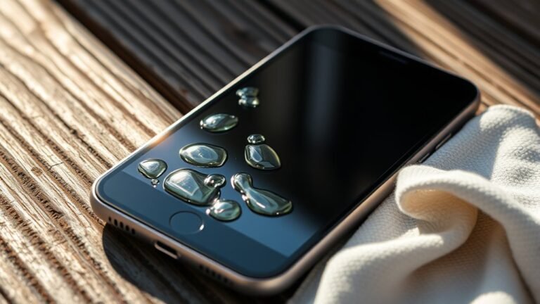 cleaning smartphone porch stains