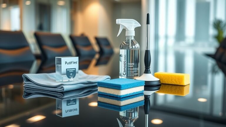cleaning supplies for conference table