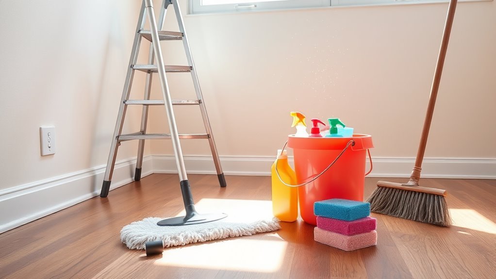 cleaning tools and materials