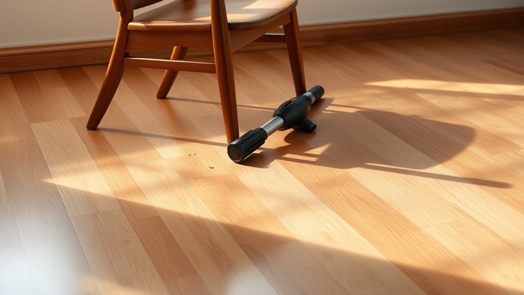 clear area for cleaning