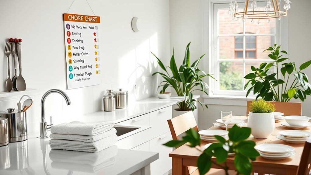 clear cleaning responsibilities established