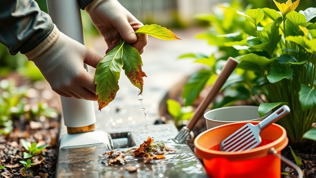 clear drains for protection