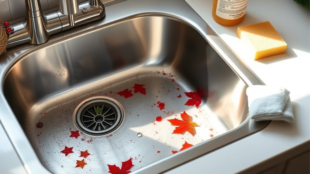 clear sink area first