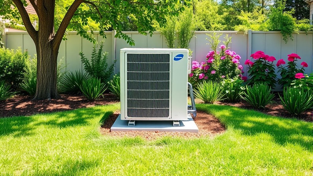 clear space around unit