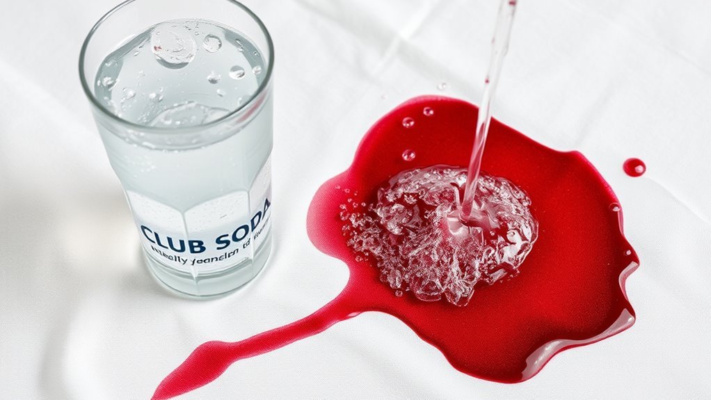 club soda stain removal