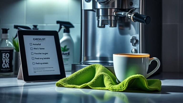 coffee machine cleaning tasks