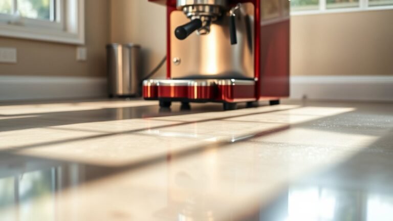 coffee machine floor cleaning