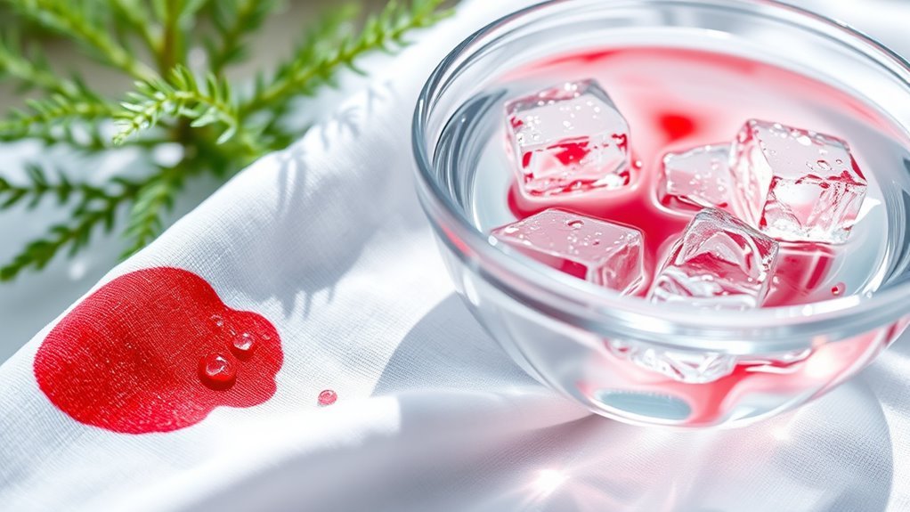 cold water prevents stains