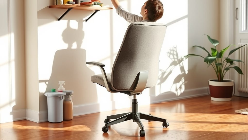 comfortable adjustable cleaning chair