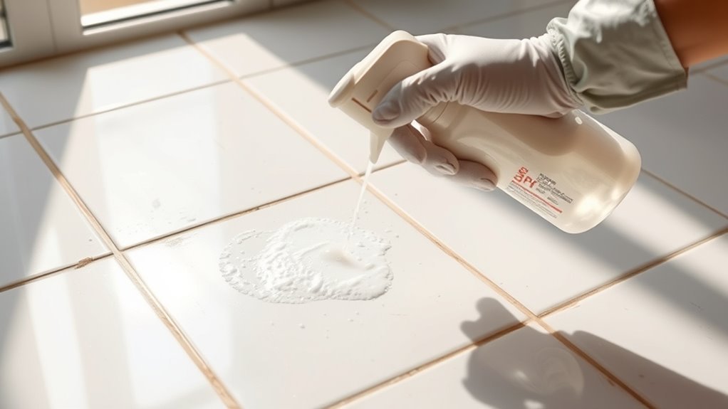 commercial grout cleaner safety tips