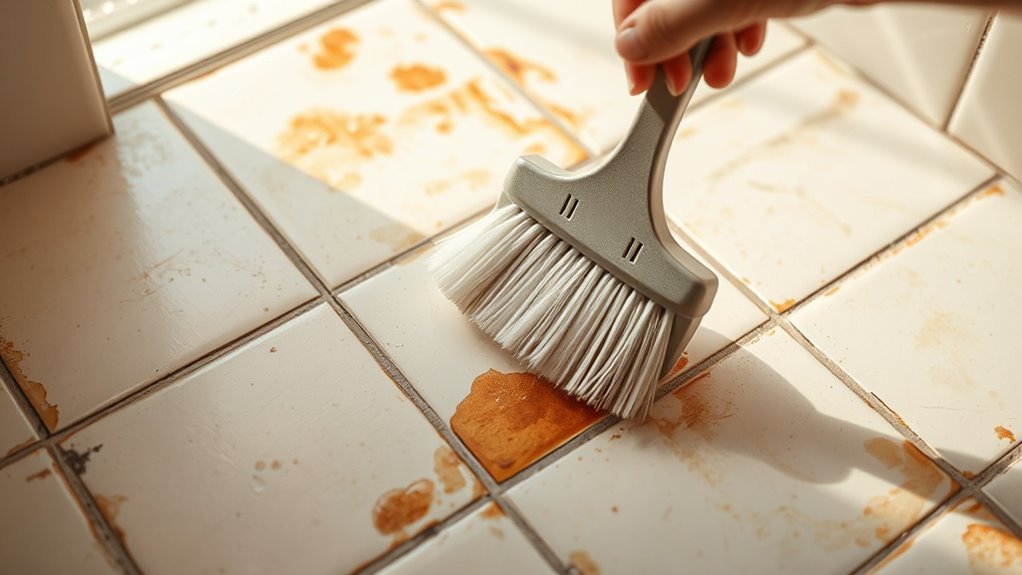 common bedroom grout stains