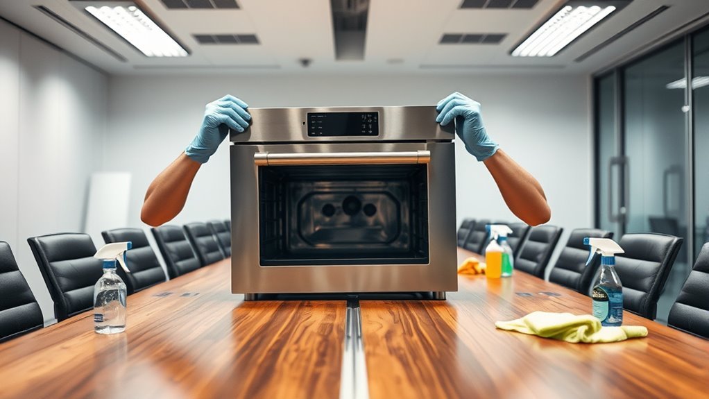 conference table cleaning tips