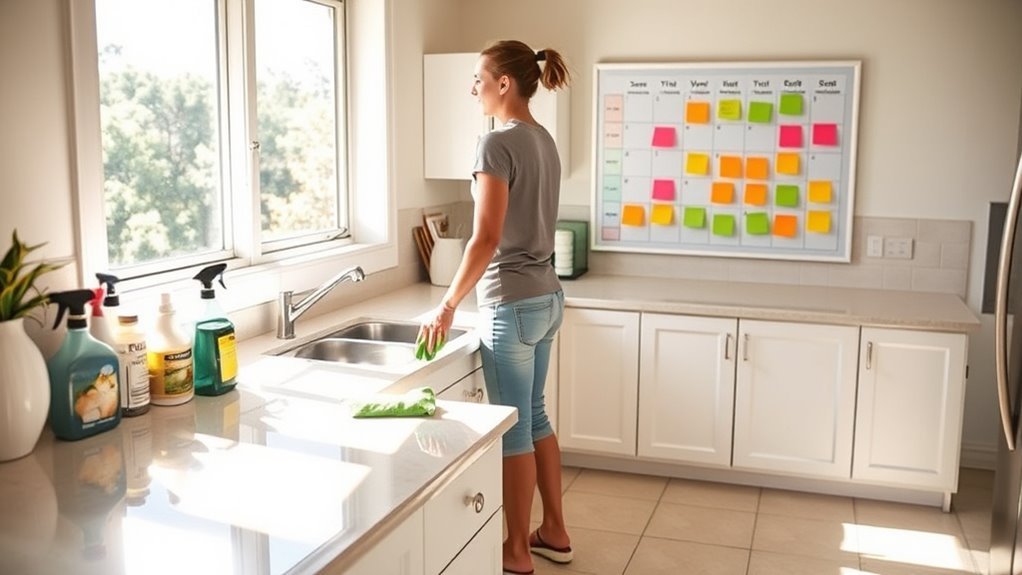 consistent cleaning schedule benefits