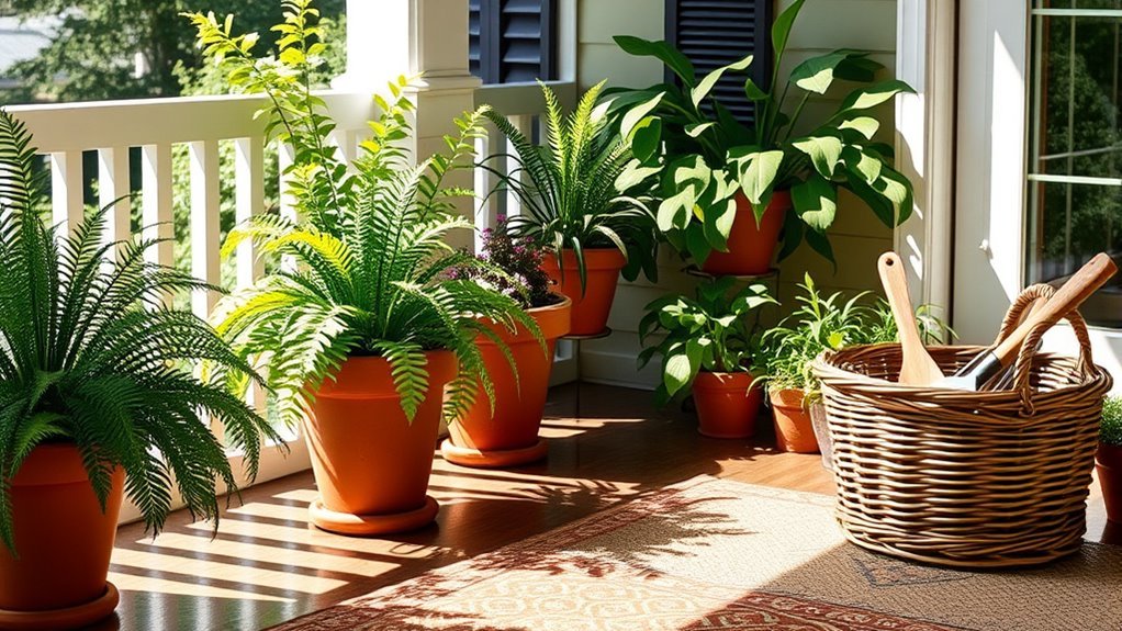 consistent plant care routine