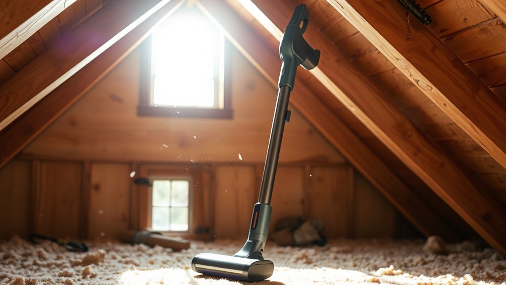 cordless vacuum attic efficiency