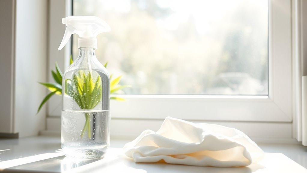 cornstarch window cleaning solution