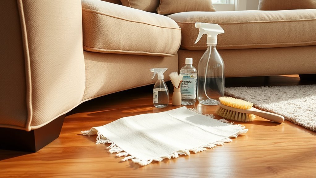 couch material cleaning assessment