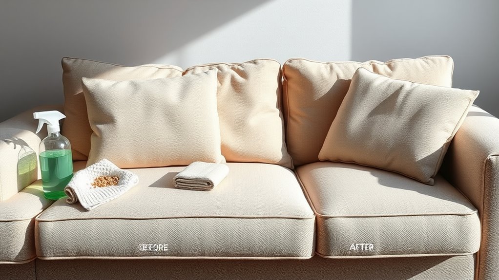 couch material cleaning guidelines