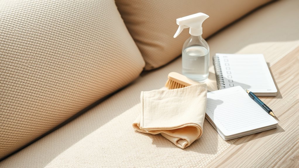 couch material determines cleaning