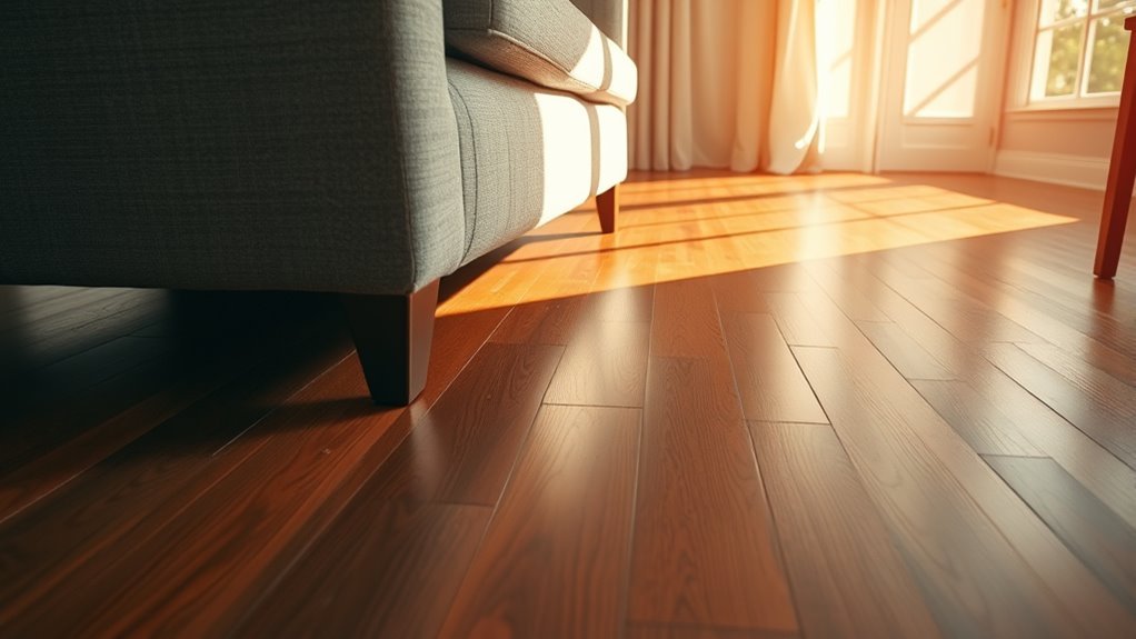 couch weight and floor protection