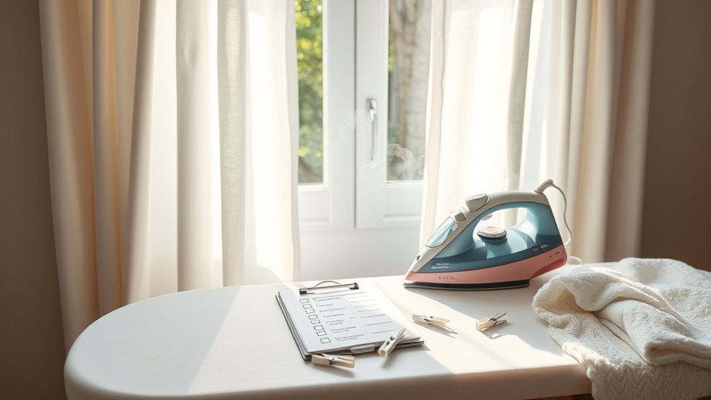 curtain care drying and ironing