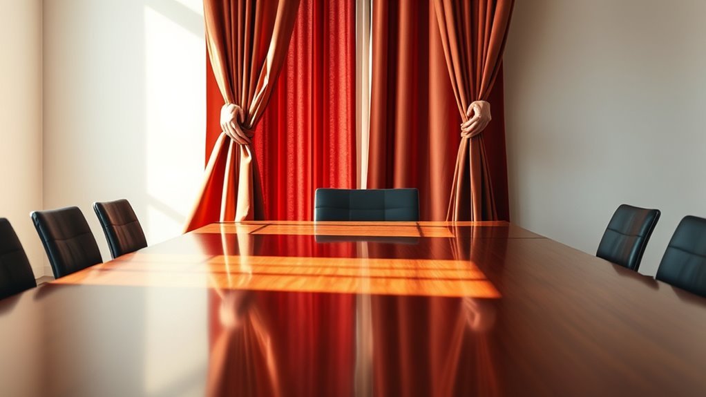 curtains removal from table