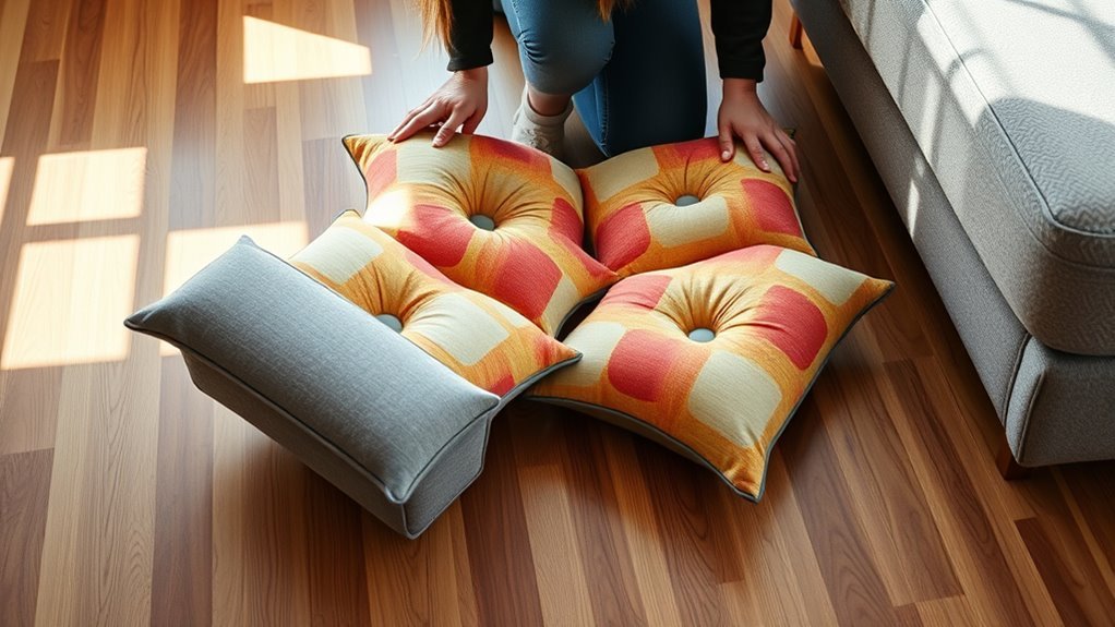 cushion removal and detachment