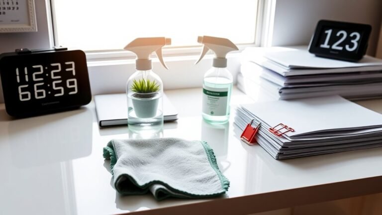 cut desk cleaning expenses