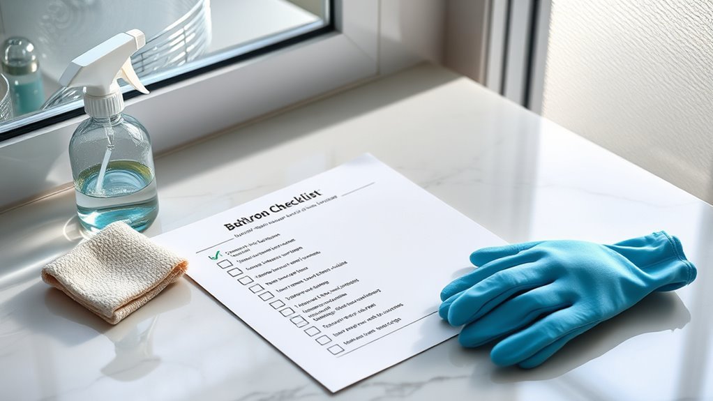 daily bathroom cleaning routine