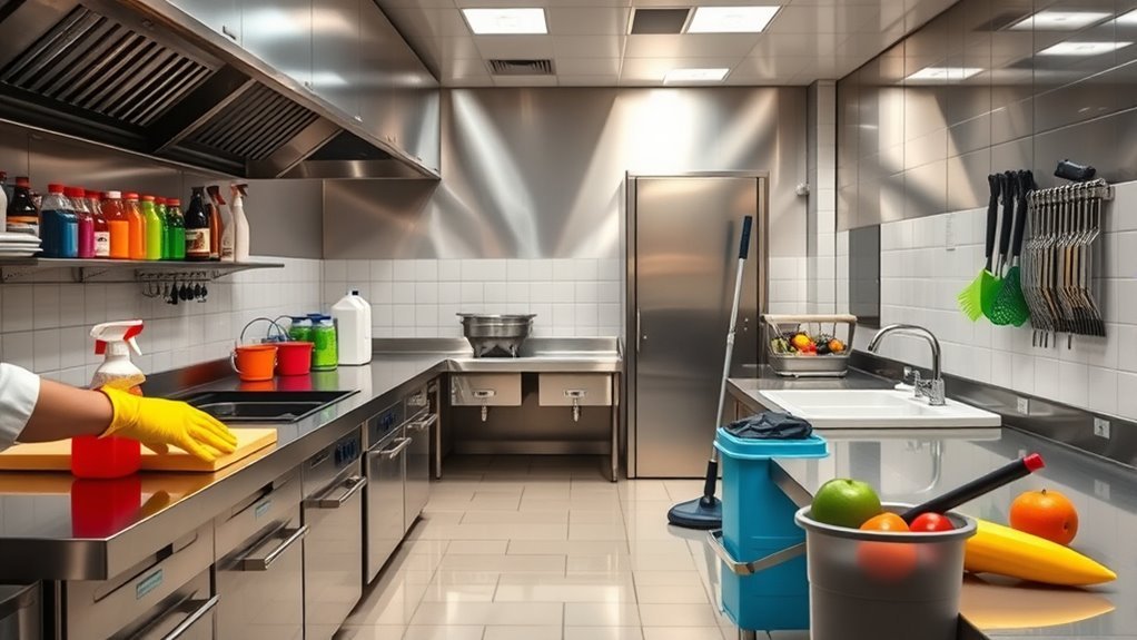 daily food area cleaning