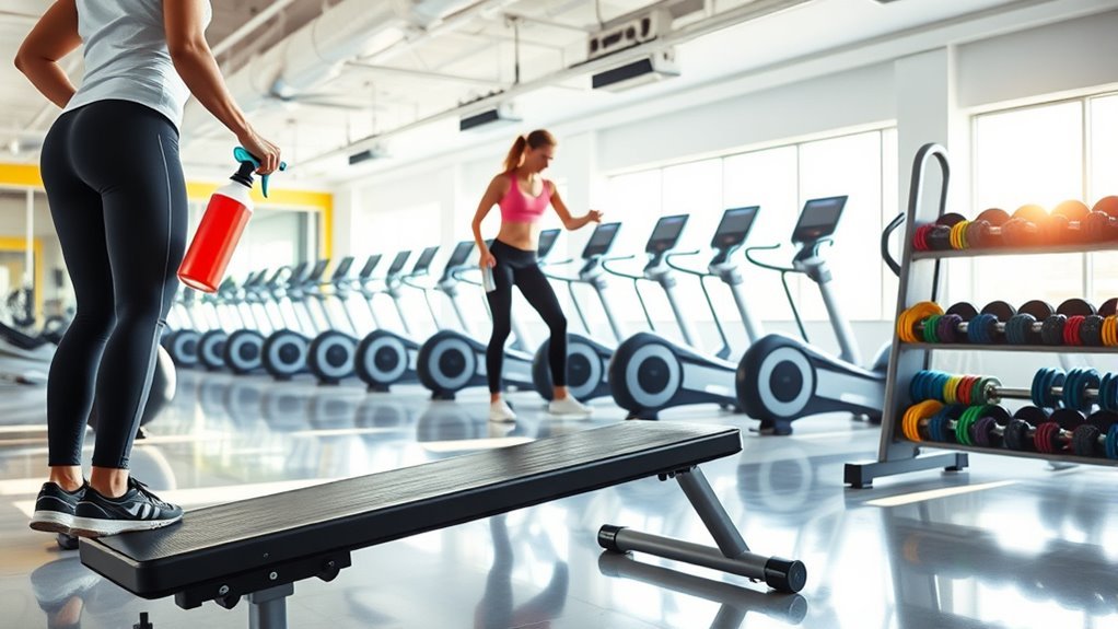 daily gym equipment cleaning