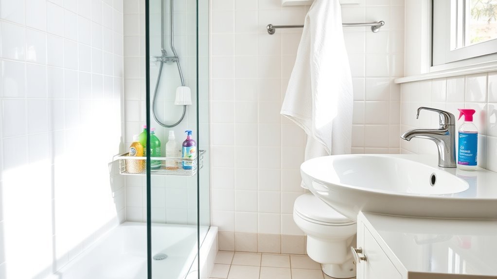 daily shared bathroom upkeep